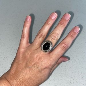 Sterling Silver Onyx Native American Ring